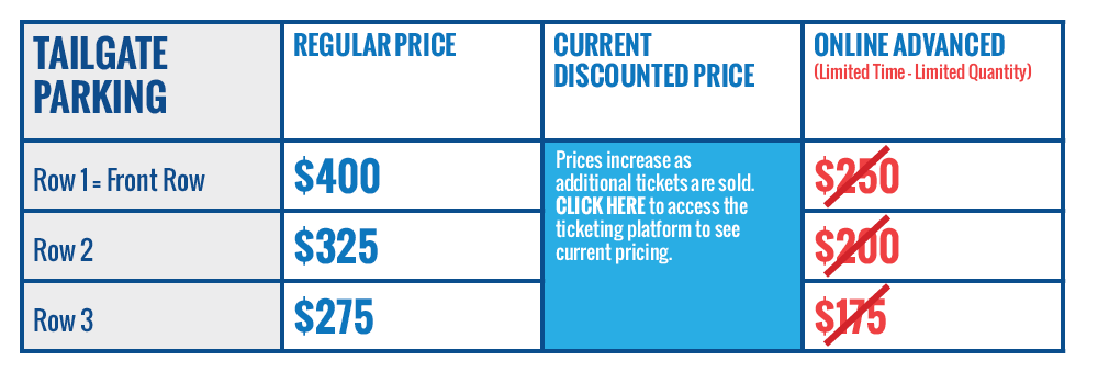 Ticket - Tailgate Parking