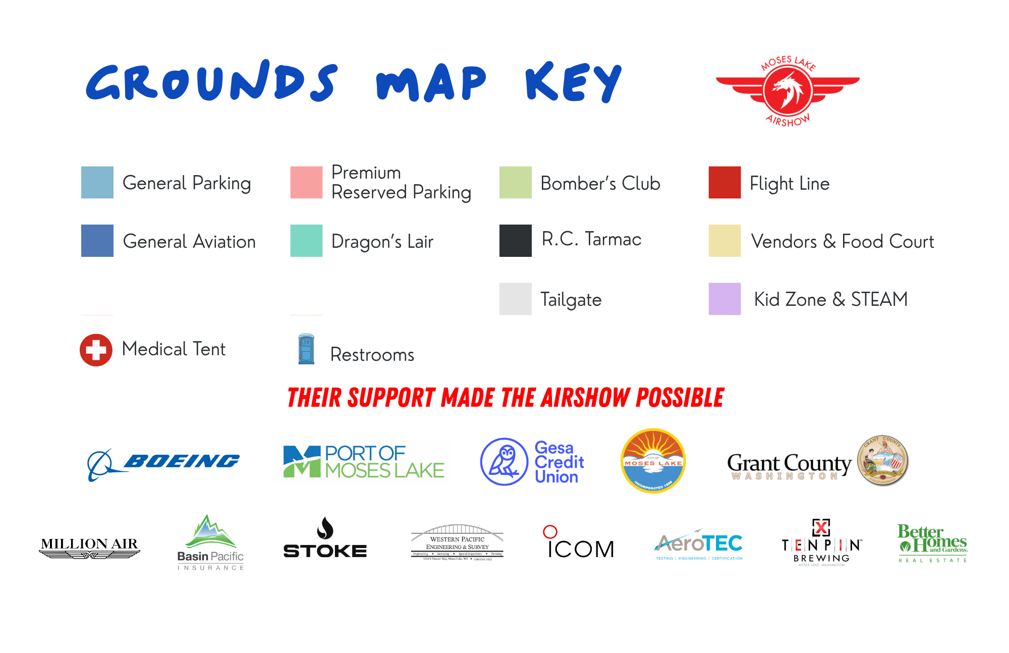 moses lake airshow grounds map