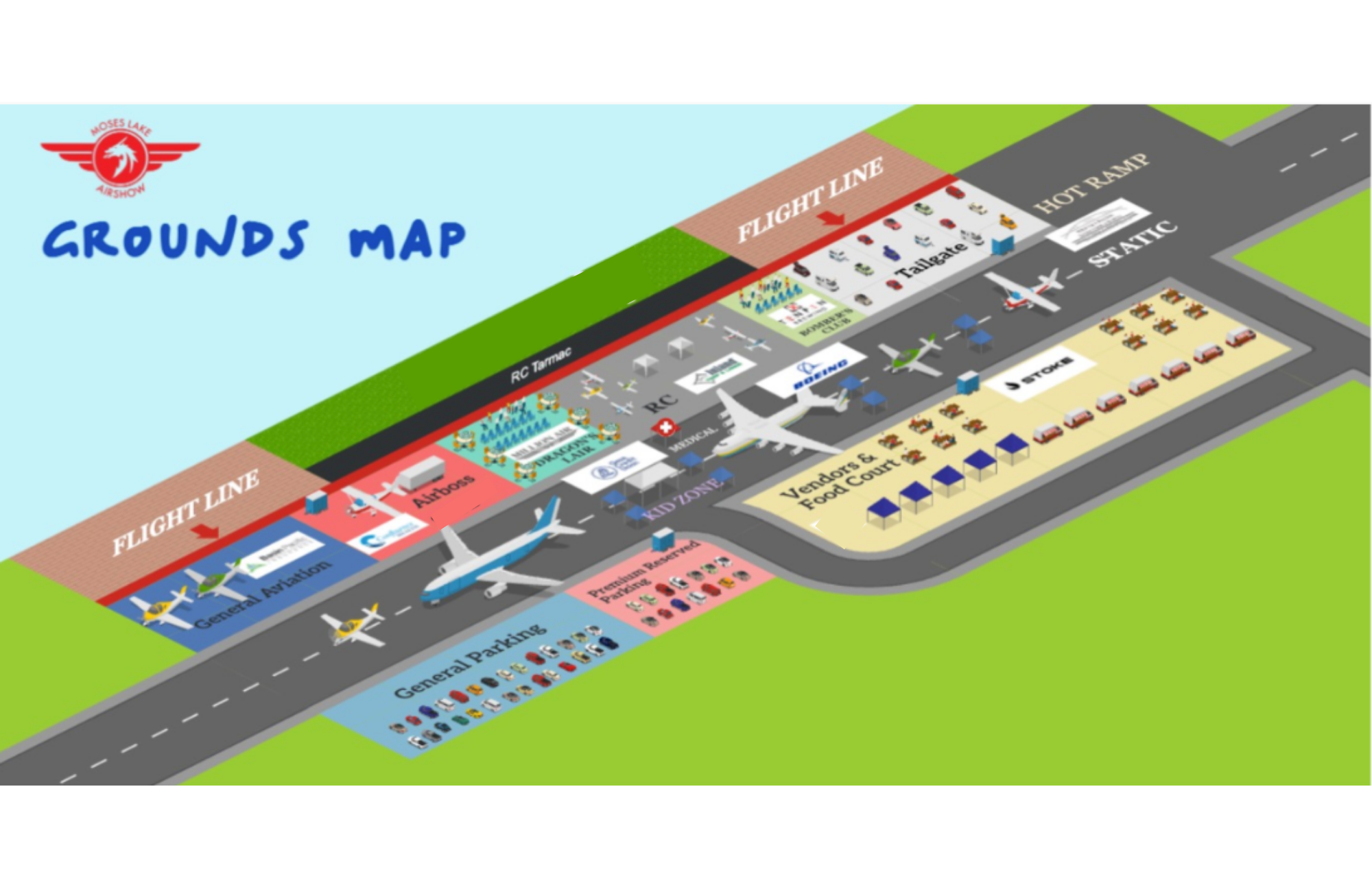 moses lake airshow grounds map